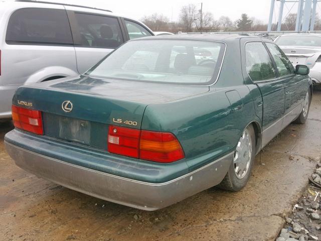 JT8BH22F5T0037479 - 1996 LEXUS LS 400 GREEN photo 4