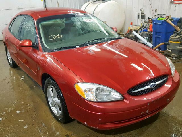 1FAFP55S5YA280832 - 2000 FORD TAURUS SES RED photo 1