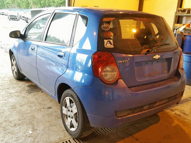 KL1TD6DE4BB161685 - 2011 CHEVROLET AVEO LS BLUE photo 3