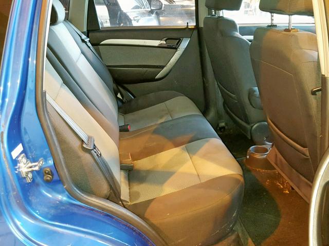 KL1TD6DE4BB161685 - 2011 CHEVROLET AVEO LS BLUE photo 6