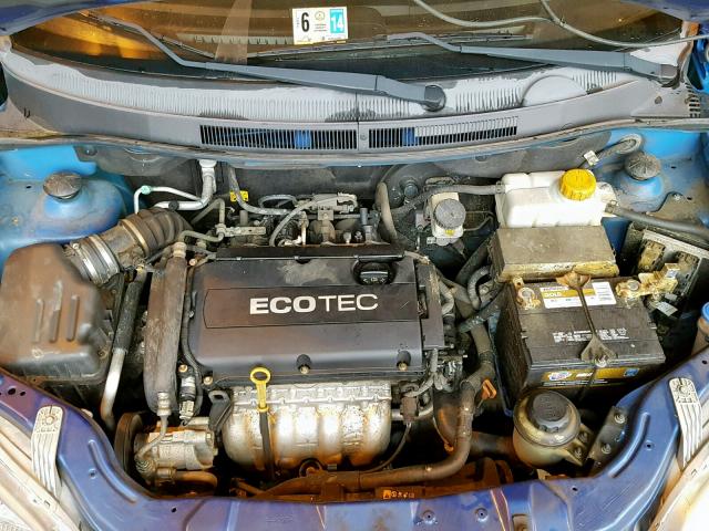 KL1TD6DE4BB161685 - 2011 CHEVROLET AVEO LS BLUE photo 7