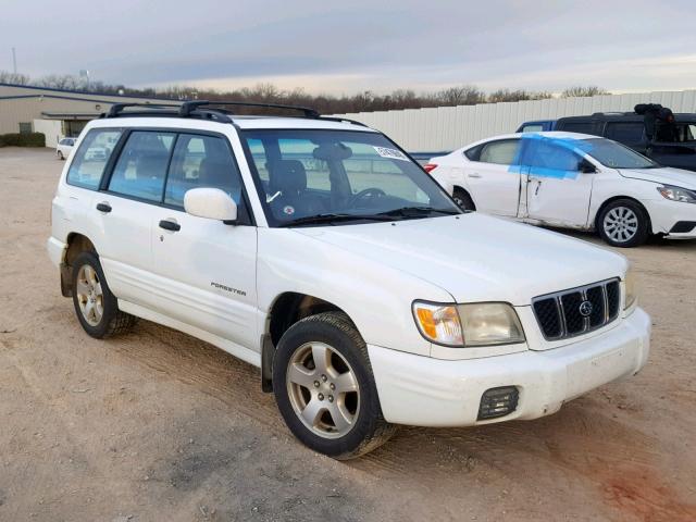 JF1SF65672H727007 - 2002 SUBARU FORESTER S WHITE photo 1