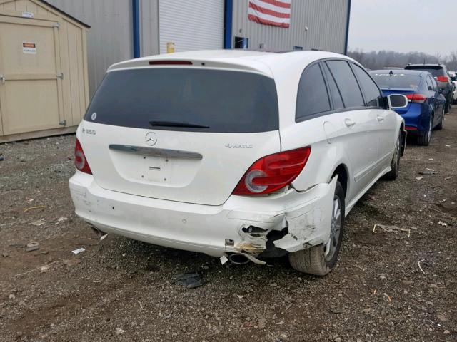 4JGCB65EX6A009740 - 2006 MERCEDES-BENZ R 350 WHITE photo 4