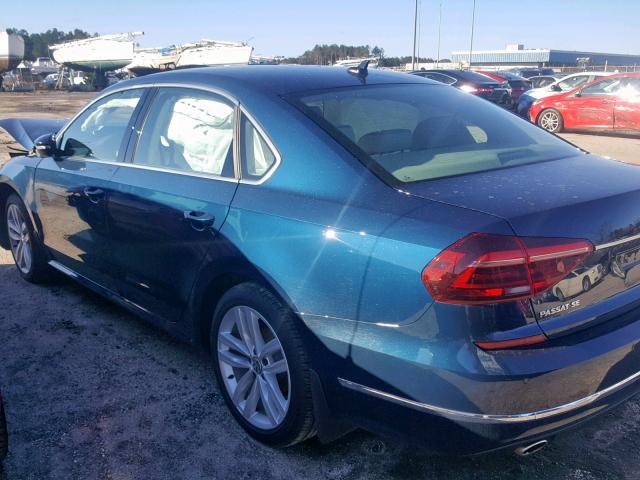 1VWBA7A38JC009811 - 2018 VOLKSWAGEN PASSAT SE BLUE photo 3