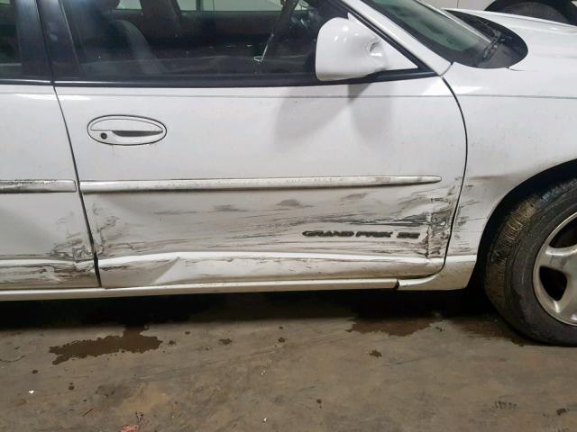 1G2WK52J41F138599 - 2001 PONTIAC GRAND PRIX WHITE photo 9