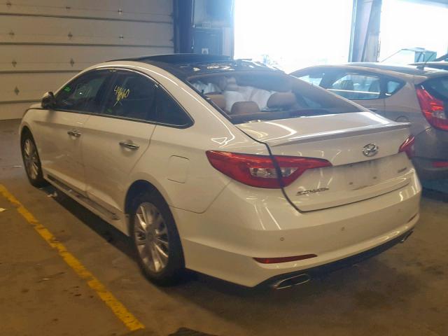 5NPE34AF9FH245639 - 2015 HYUNDAI SONATA SPO WHITE photo 3