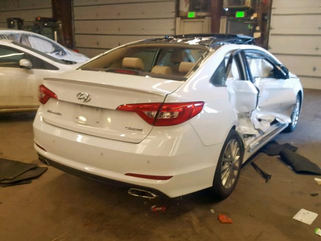 5NPE34AF9FH245639 - 2015 HYUNDAI SONATA SPO WHITE photo 4