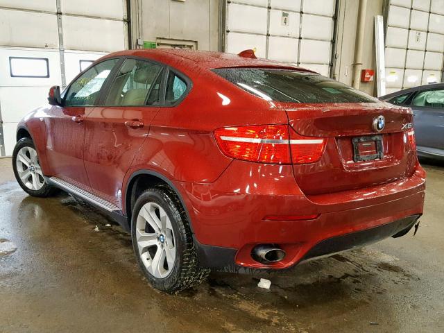 5UXFG43529L222375 - 2009 BMW X6 XDRIVE3 MAROON photo 3