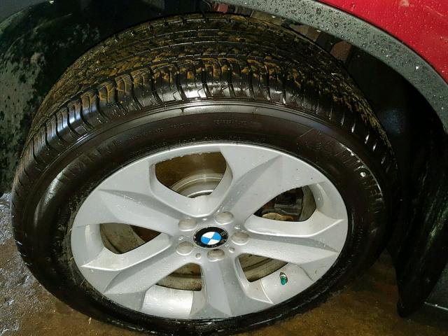 5UXFG43529L222375 - 2009 BMW X6 XDRIVE3 MAROON photo 9