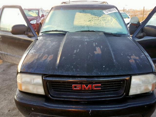 1GKCT18W2XK507374 - 1999 GMC JIMMY BLACK photo 7