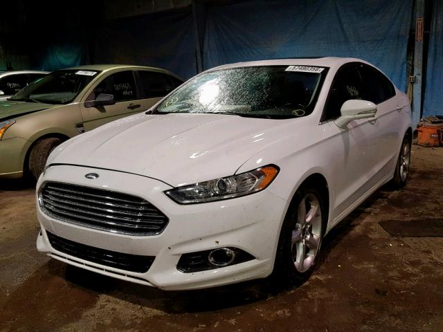 3FA6P0H70DR290405 - 2013 FORD FUSION SE WHITE photo 2