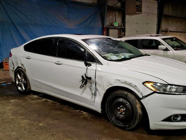 3FA6P0H70DR290405 - 2013 FORD FUSION SE WHITE photo 9