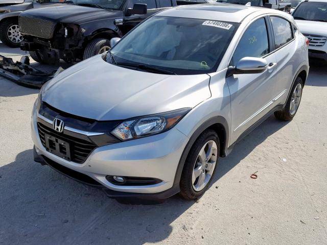 3CZRU6H56GM764807 - 2016 HONDA HR-V EX SILVER photo 2