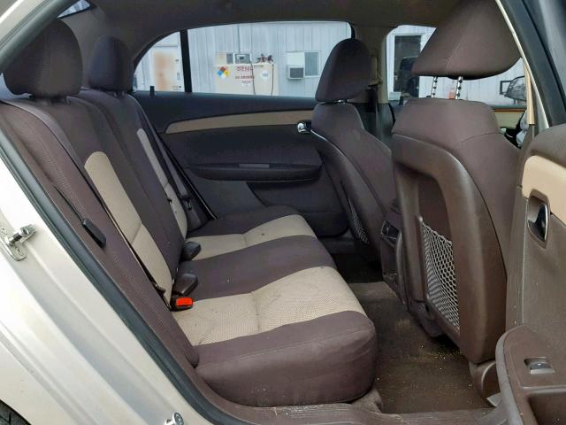 1G1ZC5EUXBF182953 - 2011 CHEVROLET MALIBU 1LT GOLD photo 6
