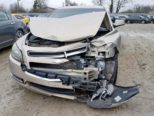 1G1ZC5EUXBF182953 - 2011 CHEVROLET MALIBU 1LT GOLD photo 9