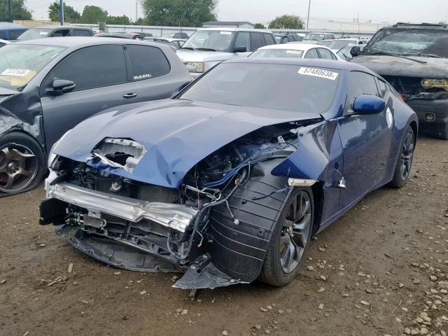 JN1AZ4EH0GM934505 - 2016 NISSAN 370Z BASE BLUE photo 2