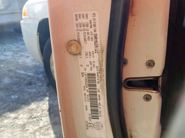 1J4FT47B49D230334 - 2009 JEEP COMPASS SP თეთრი ფოტო 10