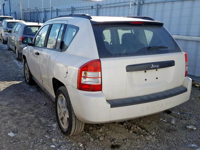 1J4FT47B49D230334 - 2009 JEEP COMPASS SP თეთრი ფოტო 3