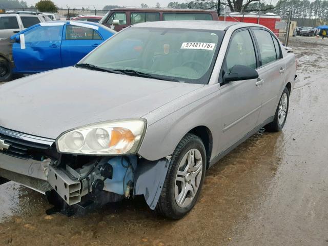 1G1ZS58N97F285053 - 2007 CHEVROLET MALIBU LS ვერცხლისფერი ფოტო 2