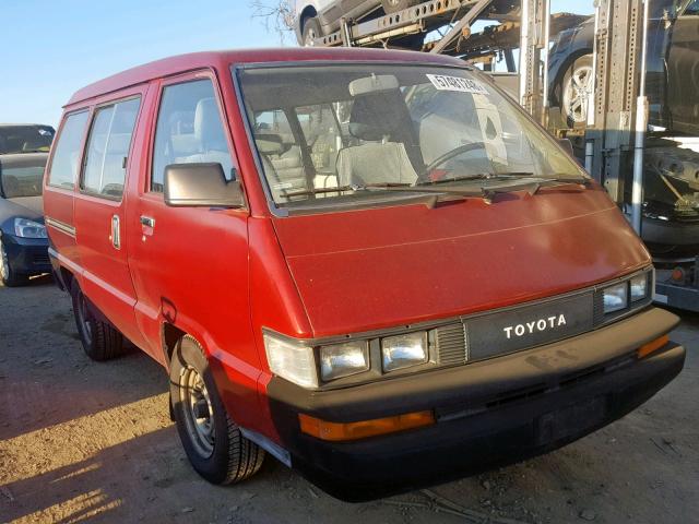 JT4YR29V0K5071871 - 1989 TOYOTA VAN WAGON RED photo 1