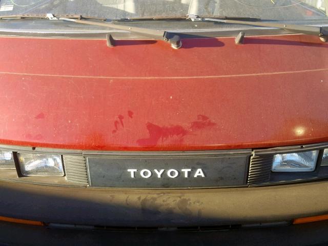 JT4YR29V0K5071871 - 1989 TOYOTA VAN WAGON RED photo 7