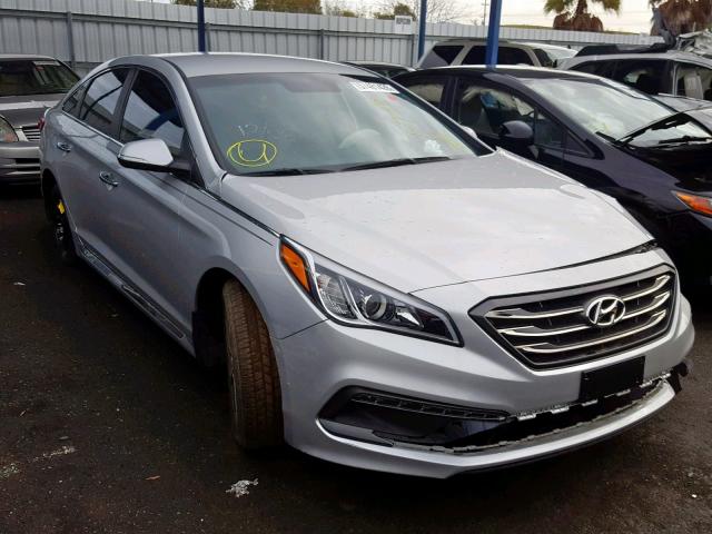 5NPE34AF5FH054445 - 2015 HYUNDAI SONATA SPO SILVER photo 1