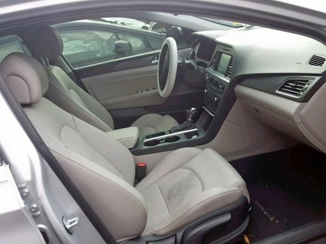 5NPE34AF5FH054445 - 2015 HYUNDAI SONATA SPO SILVER photo 5