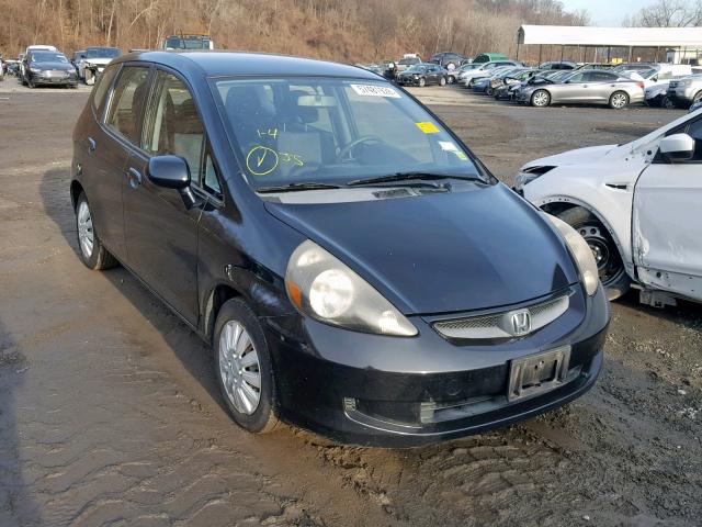 JHMGD38437S029274 - 2007 HONDA FIT BLACK photo 1