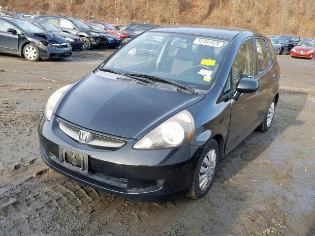 JHMGD38437S029274 - 2007 HONDA FIT BLACK photo 2