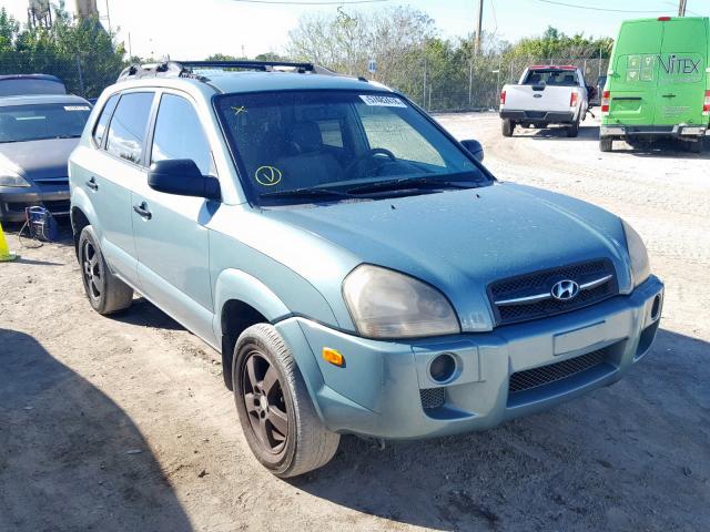 KM8JM12B76U280932 - 2006 HYUNDAI TUCSON GL BLUE photo 1