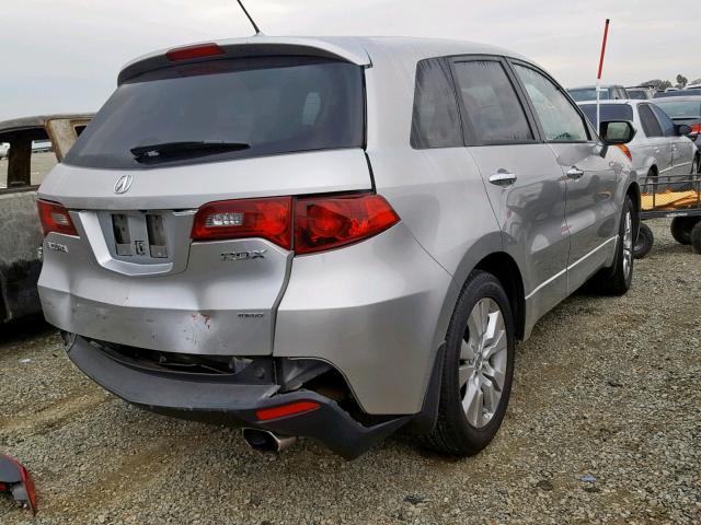 5J8TB1H55AA002501 - 2010 ACURA RDX TECHNO SILVER photo 4