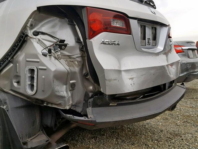 5J8TB1H55AA002501 - 2010 ACURA RDX TECHNO SILVER photo 9