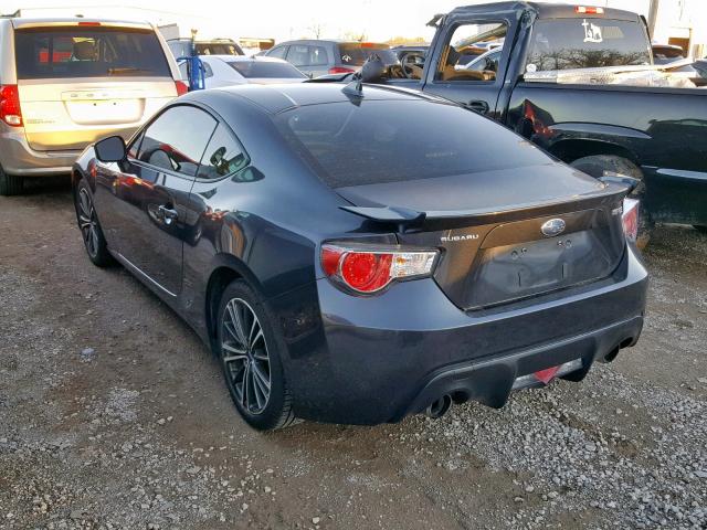 JF1ZCAC17F9603658 - 2015 SUBARU BRZ 2.0 LI GRAY photo 3