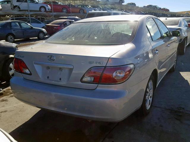 JTHBA30G945030321 - 2004 LEXUS ES 330 SILVER photo 4