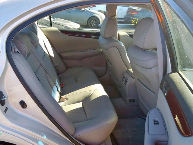 JTHBA30G945030321 - 2004 LEXUS ES 330 SILVER photo 6