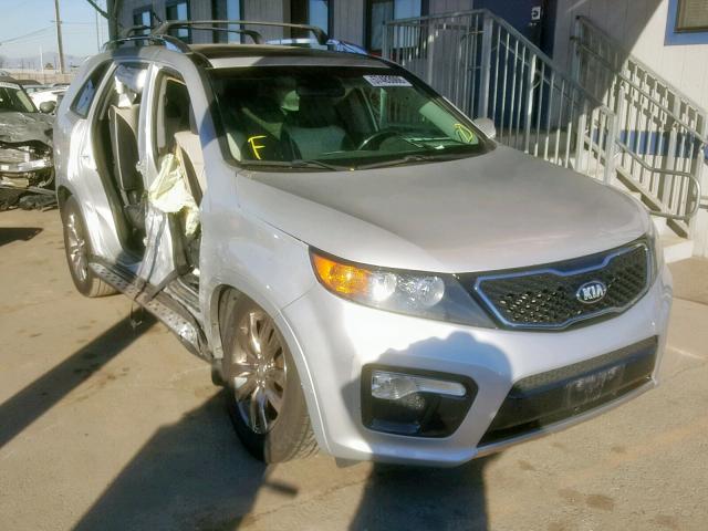 5XYKWDA24DG381379 - 2013 KIA SORENTO SX SILVER photo 1