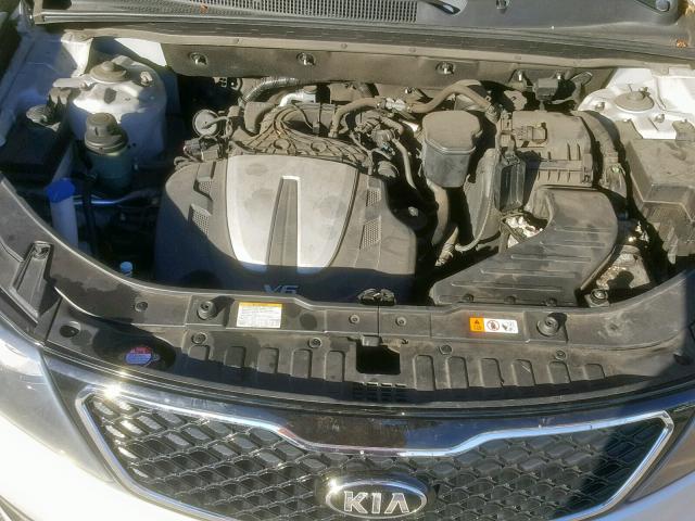 5XYKWDA24DG381379 - 2013 KIA SORENTO SX SILVER photo 7