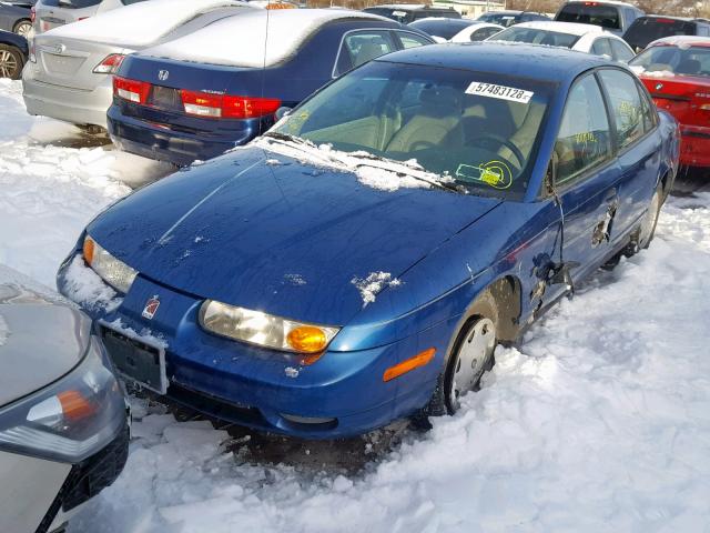 1G8ZH52802Z206346 - 2002 SATURN SL1 BLUE photo 2