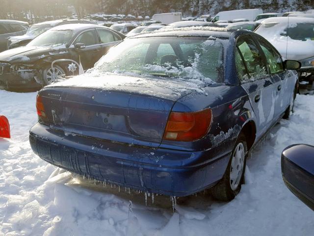 1G8ZH52802Z206346 - 2002 SATURN SL1 BLUE photo 4