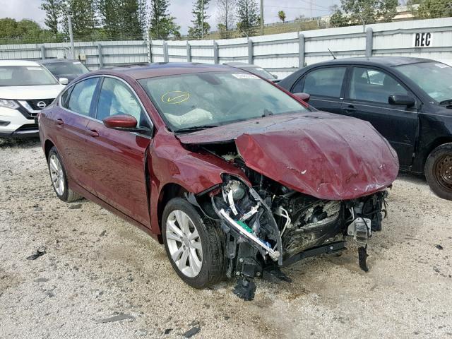 1C3CCCAB3GN148909 - 2016 CHRYSLER 200 LIMITE RED photo 1