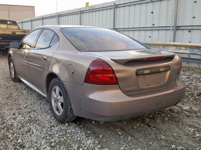 2G2WP552561160566 - 2006 PONTIAC GRAND PRIX BEIGE photo 3