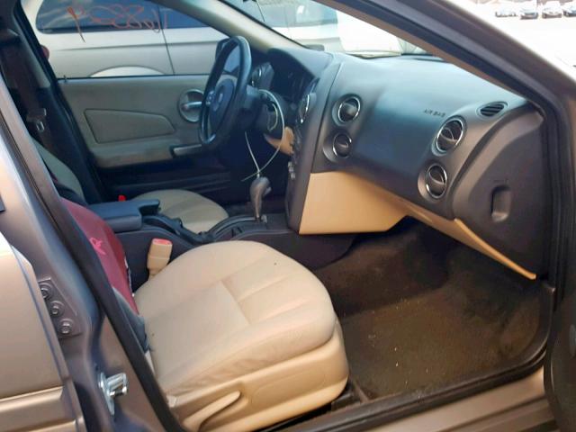 2G2WP552561160566 - 2006 PONTIAC GRAND PRIX BEIGE photo 5