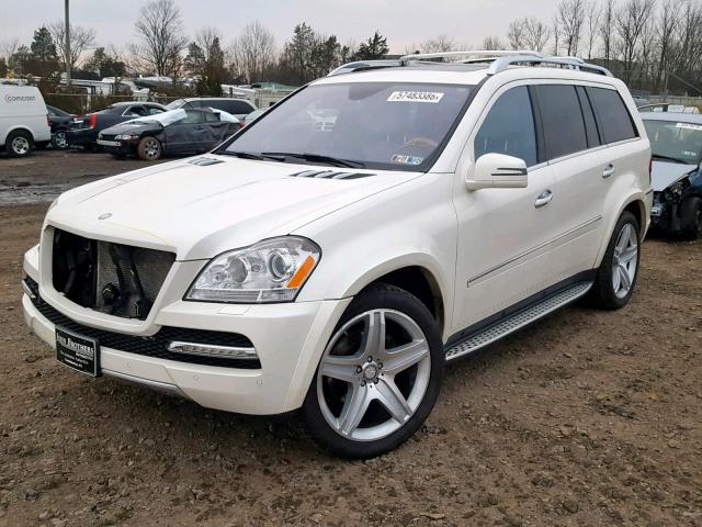 4JGBF8GEXCA767453 - 2012 MERCEDES-BENZ GL 550 4MA WHITE photo 2