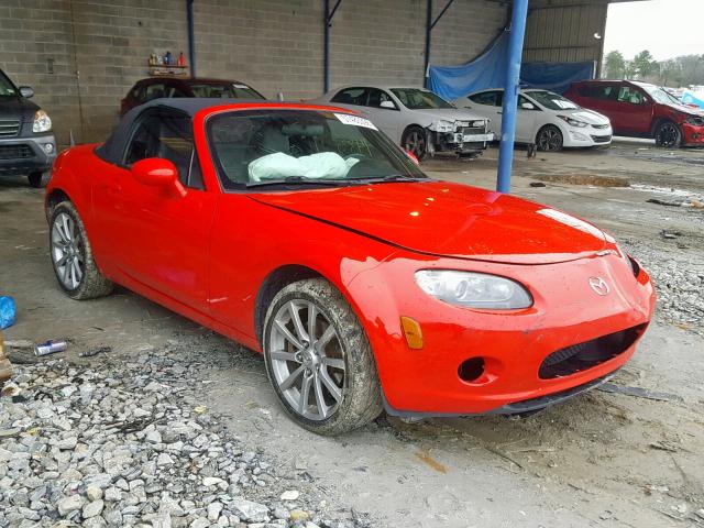 JM1NC25F270126327 - 2007 MAZDA MX-5 MIATA RED photo 1