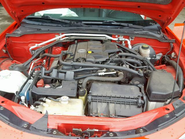 JM1NC25F270126327 - 2007 MAZDA MX-5 MIATA RED photo 7