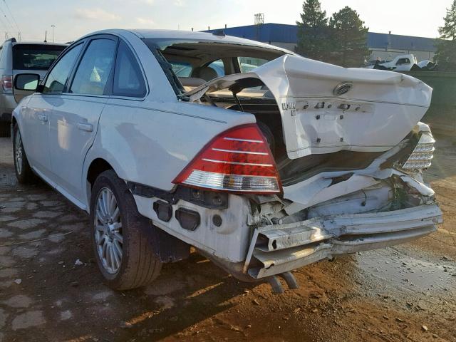 1MEHM42147G601724 - 2007 MERCURY MONTEGO PR WHITE photo 3