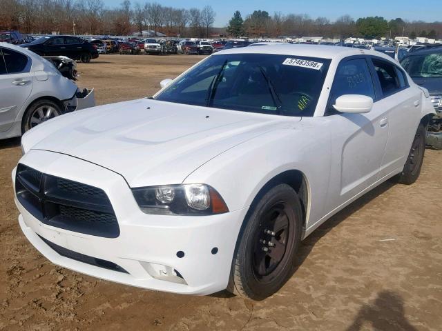 2C3CDXAT2EH132400 - 2014 DODGE CHARGER PO WHITE photo 2