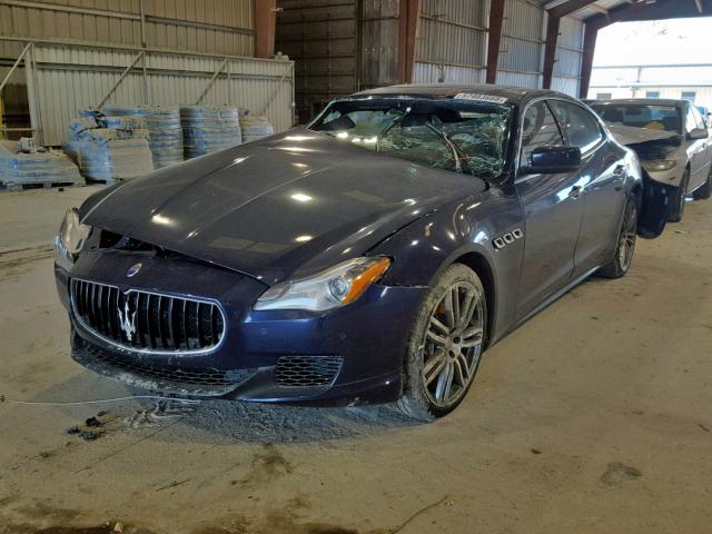 ZAM56RRAXG1166949 - 2016 MASERATI QUATTROPOR BLACK photo 2