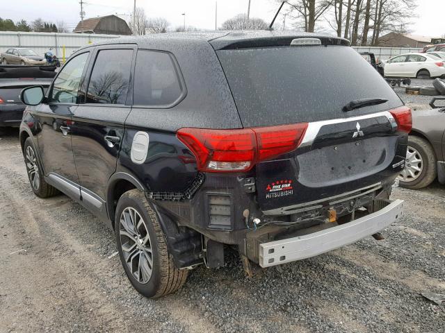 JA4AZ3A33GZ036530 - 2016 MITSUBISHI OUTLANDER BLACK photo 3