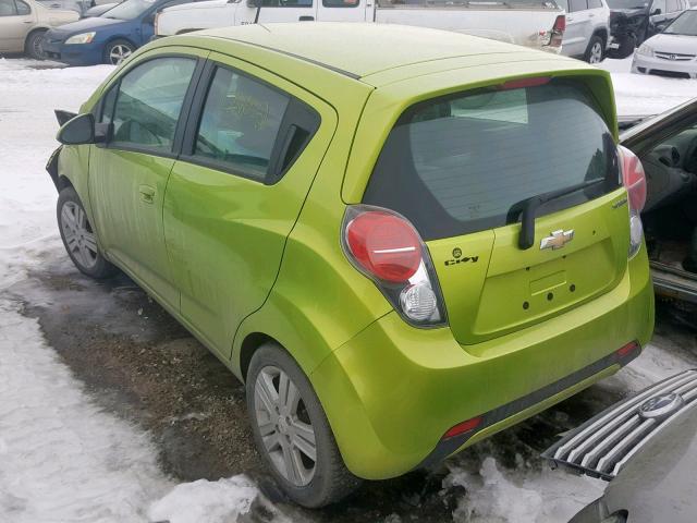 KL8CB6S93DC505582 - 2013 CHEVROLET SPARK LS GREEN photo 3